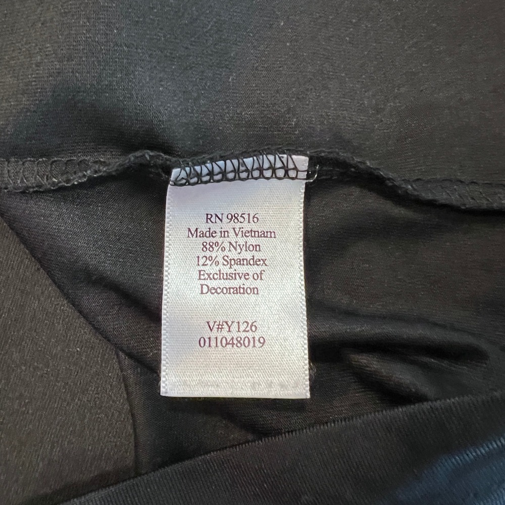 Coldwater Creek Womens XL Black Nylon Spandex Stretch Camisole Tank Top - Picture 6 of 7